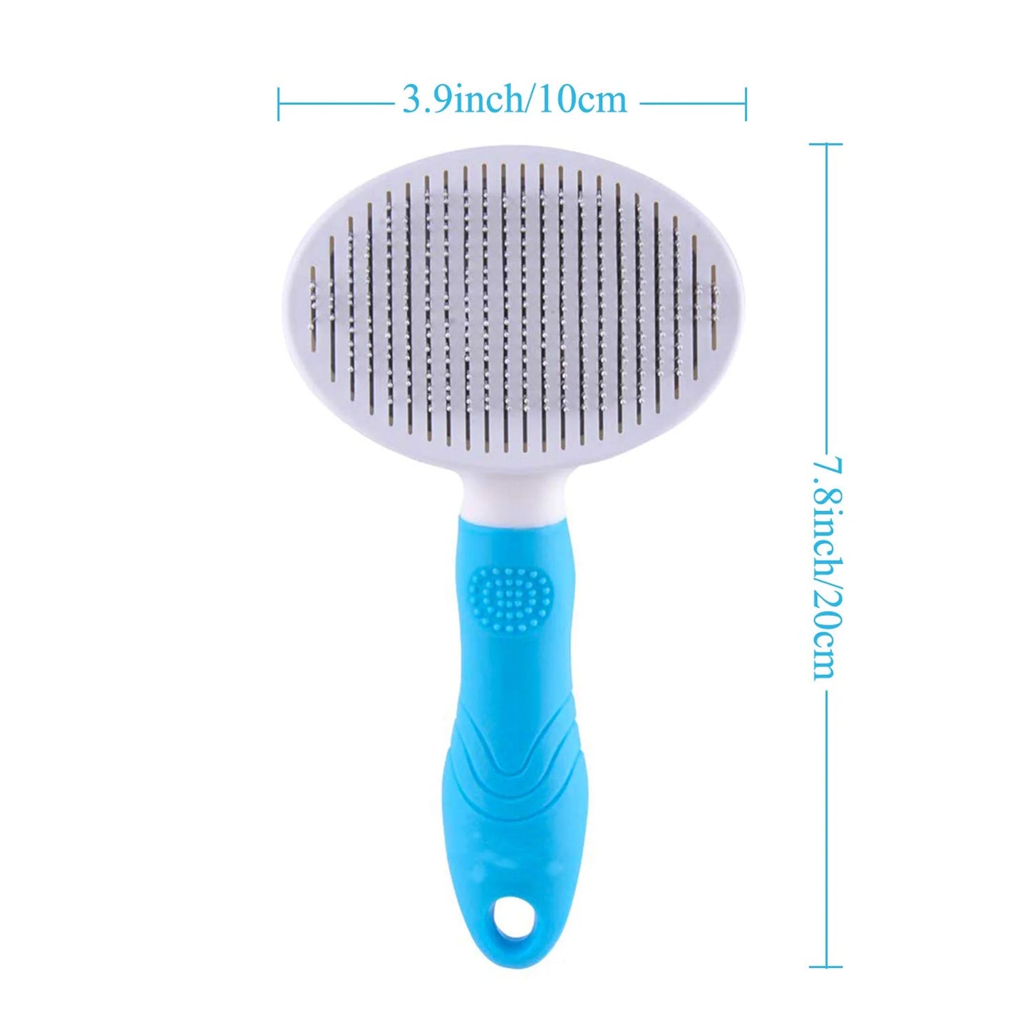 Self Cleaning Slicker Brush, Dog Cat Bunny Pet Grooming Shedding Brush - Easy to Remove Loose Undercoat, Pet Massaging Tool Suitable for Pets with Long or Short Hair